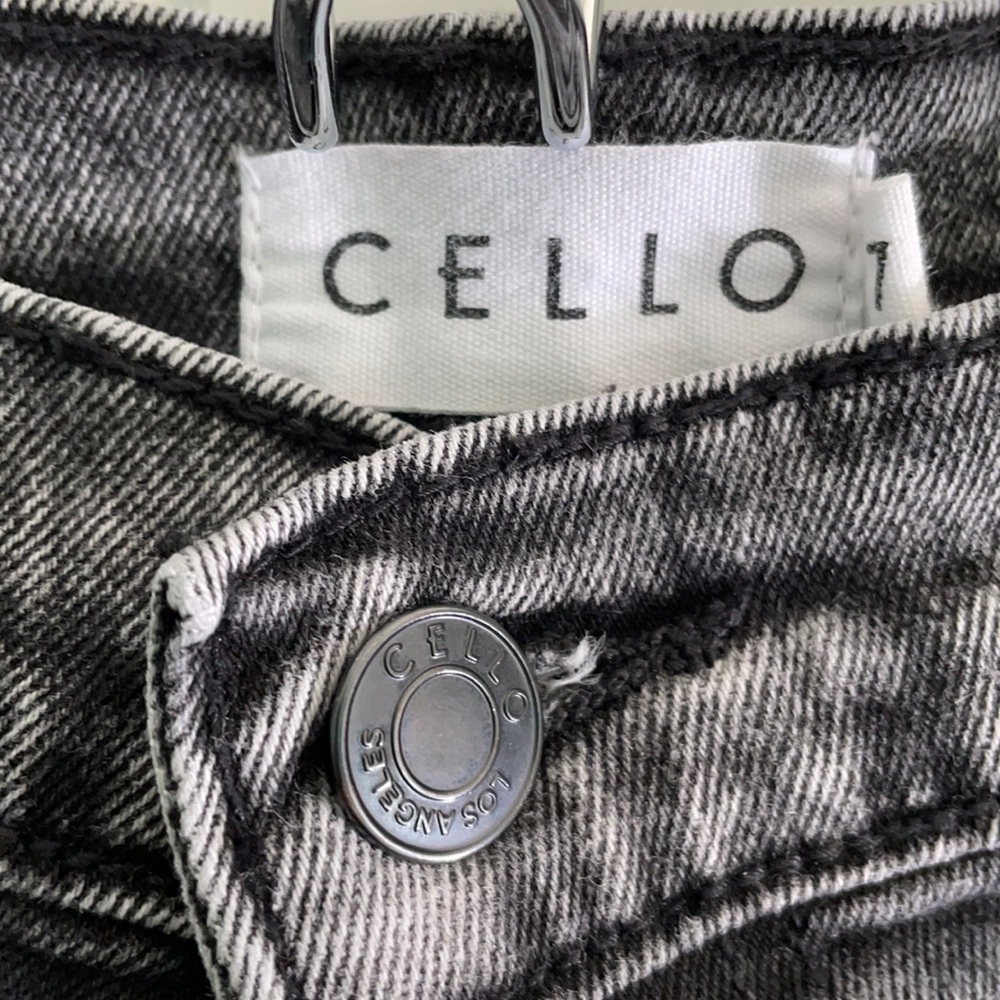 cello black denim pants